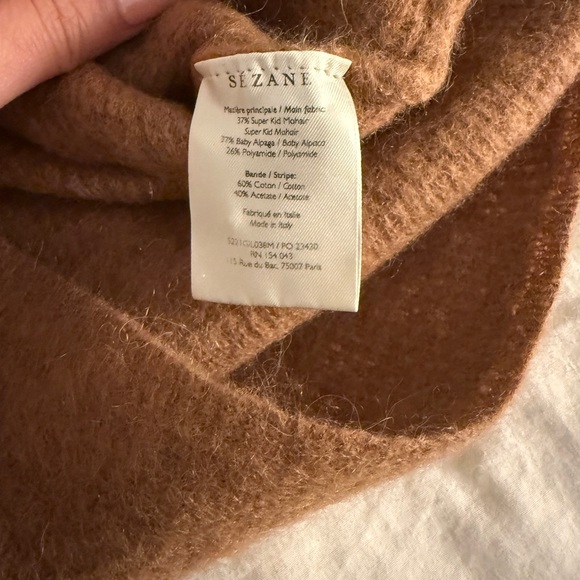 Sezane Gaspard Cardigan in Camel - Picture 3 of 3